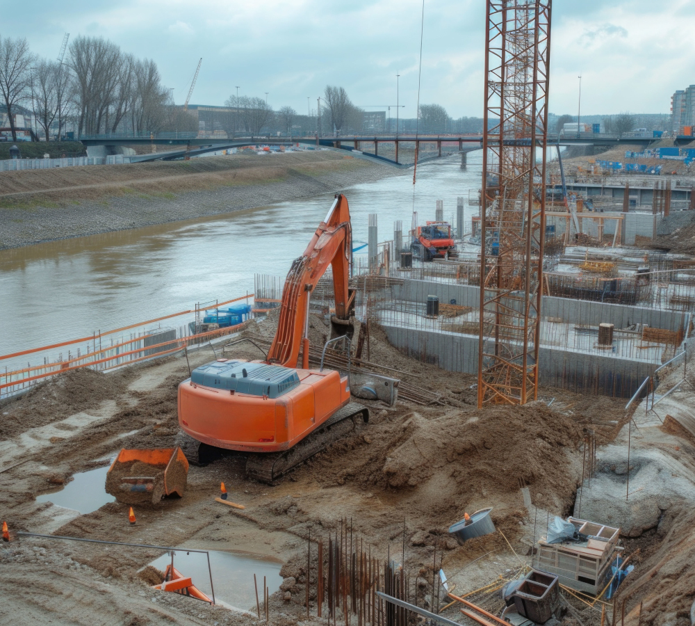 WROCLAW, POLAND - NOVEMBER, 2019.  Street of cozy courtyard of modern residential buildings district with parked cars. No people.